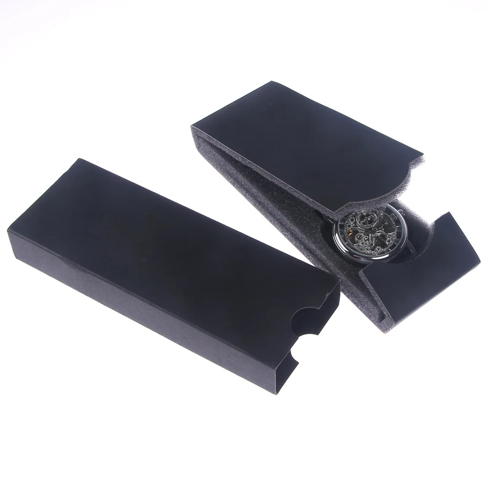 

Black Geometry Watch Folding Box For Men Women Fashion Paper Storage Organizer Jewelry Cases Display Gift
