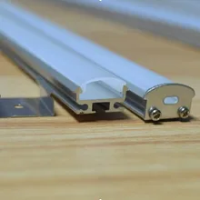 2000 мм X 17,7 мм X 8,4 мм 30 шт. x 2 м анодированный алюминий Профиль для светодиодный полосы с крышкой ПК, монтажные зажимы и торцевые колпачки