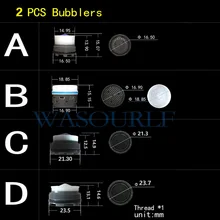 WASOURLF 2 шт. наружная резьба аэратор кран пузырь кран внешняя скрытая кухня бассейна ванная комната