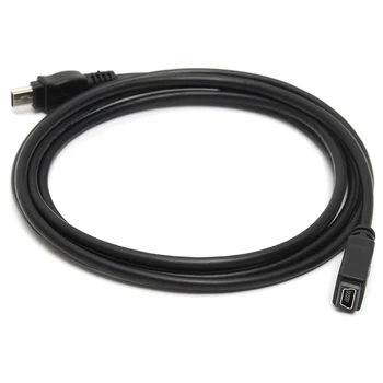 

1.5m Mini USB B 5pin Male To Female Extension Cable Cord Adapter Black