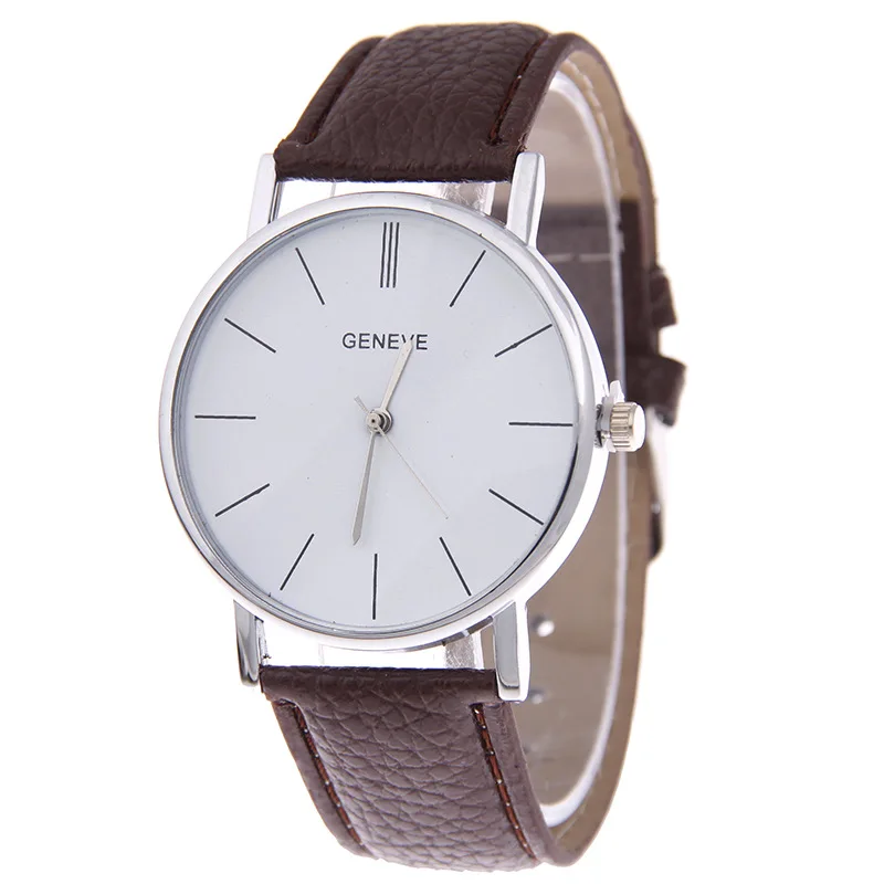 

Fashion Women Dress Watch Vintage Genuine Leather Strap Small Dial Watches Quartz Ladies