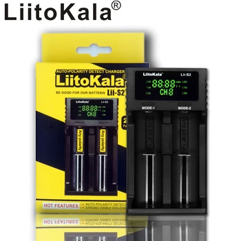 

Liitokala Lii-S2 Lithium Battery Charger Auto Polarity Detection for 18650 26650 18350 18340 AA AAA Lithium Ion NiMH Battery