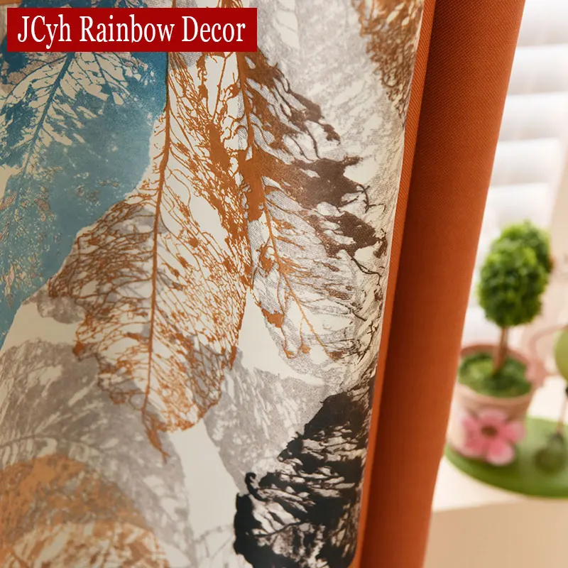 American Country Style Vintage Leaves Curtains For Living Room Shading Cortinas Window Curtains For Bedroom Treatments 85% American Country Style Vintage Leaves Curtains For Living Room Shading Cortinas Window Curtains For Bedroom Treatments 85%
