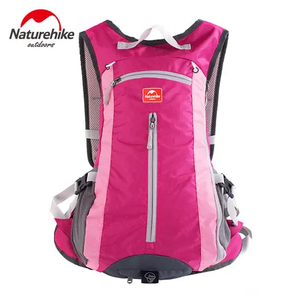 15L Открытый дышащий водонепроницаемый нейлон ткань Велоспорт рюкзаки дорожный Рюкзак Повседневная сумка с шлем крышка 5 цветов - Цвет: pink