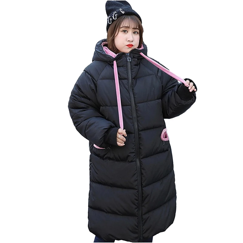 Женские парки больших размеров 4XL, зимняя хлопковая куртка, пальто с ...