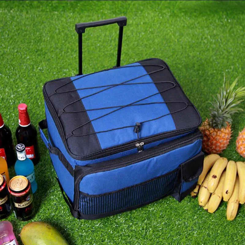 insulated cooler bag on wheels