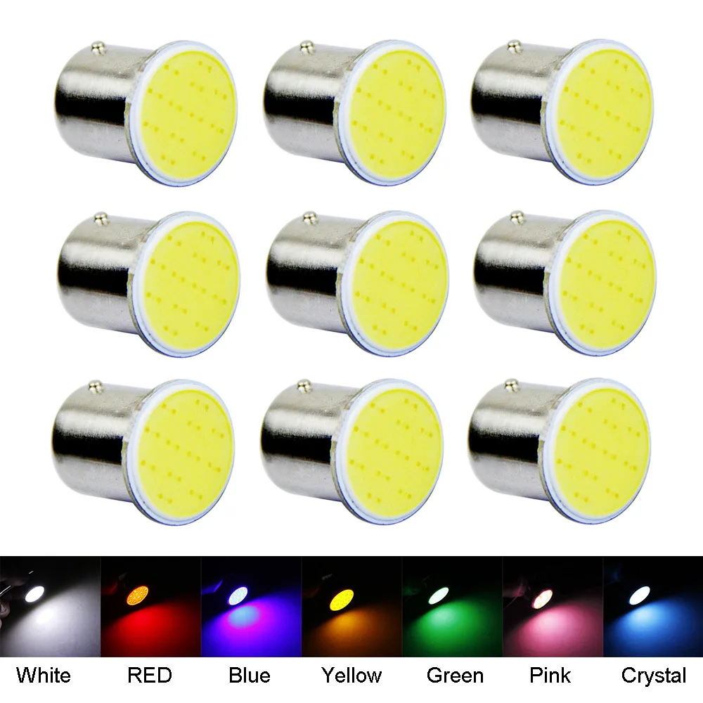 100x BA15S 1156 1157 cob 12SMD 12v задний сигнальные лампы грузовик с прицепом светильник