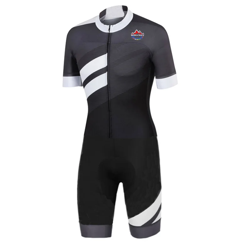 

2019 WOLFKEI Skinsuit Cycling Clothing one piece Bodysuit Ropa Ciclismo MTB Bike Clothing Men outdoor wear # SK201900021707