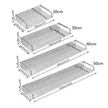 Нержавеющая сталь кухня ванная полка настенный стеллаж для хранения один слой