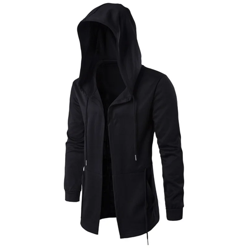 

Large size M-5XL 2019 The New Fashion Men Hooded Sweatshirts Hip Hop Mantle Hoodies Jacket Long Sleeve Cloak Male Coat
