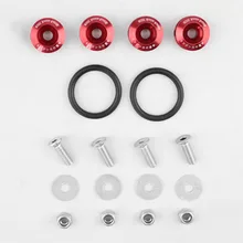 

2017 New Car Quick Release Fasteners Ideal For Front Bumpers Rear Bumpers Surrounds Reinforcement Ring With JDM Logo Hot Sale!