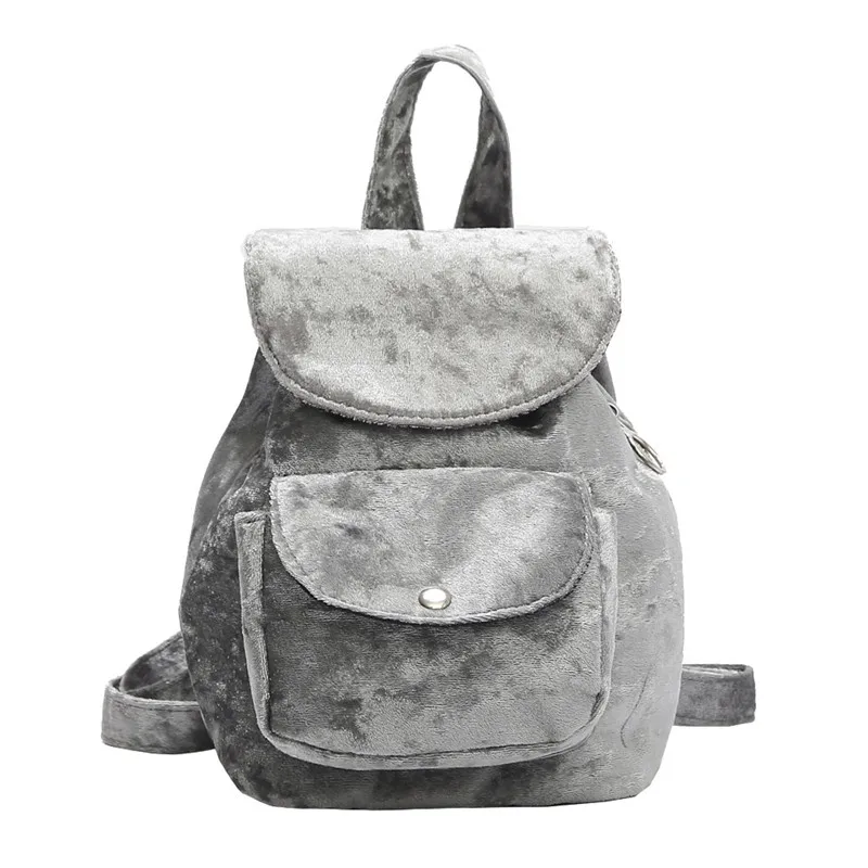 

2018 Maison Fabre Women Girls Cute Fashion Style Drawstring School Bag Travel Backpack Bag Velvet