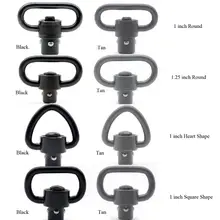 TriRock 8 типов 1 ''/1,25'' QD Вертлюг быстрого отсоединения Вертлюги кольцо для прицела черный/коричневый цвет