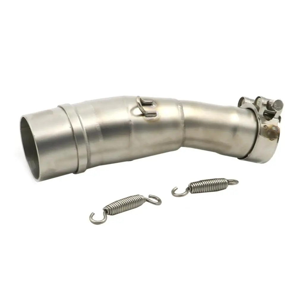 as pic R6 мотоцикл Выхлопная средняя труба для YZF R6 mid труба R6 Соединительная труба из нержавеющей стали выхлопная труба средняя труба подходит для 1998-2005 - Цвет: as pic