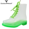 Bottes de pluie transparentes pour femmes, imperméables, chaussures de gelée d'eau, 14 couleurs, nouvelle collection 2022 ► Photo 1/6