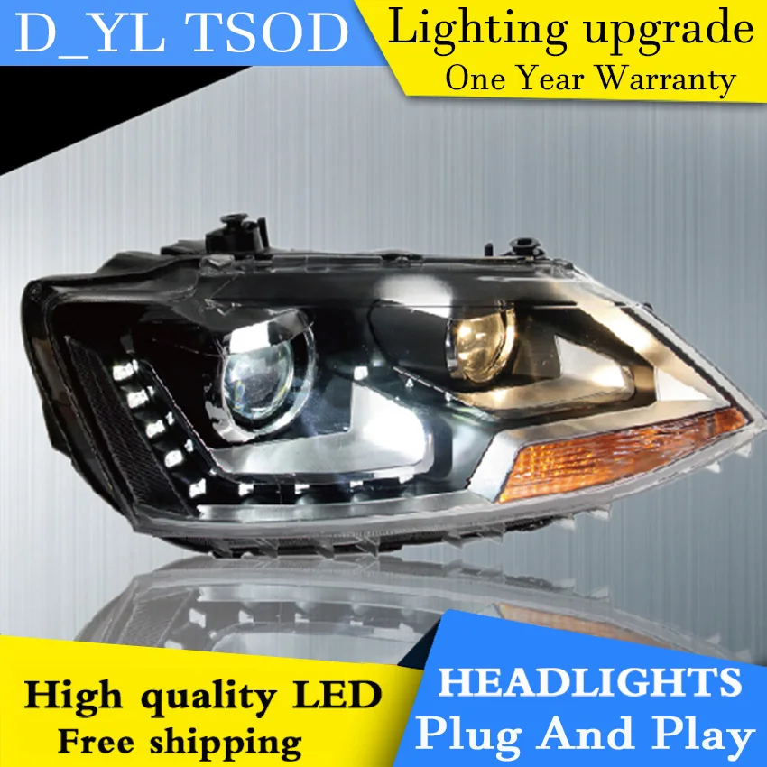 Car Styling For VW Jetta headlights 2012 2015 Jetta led headlight Head