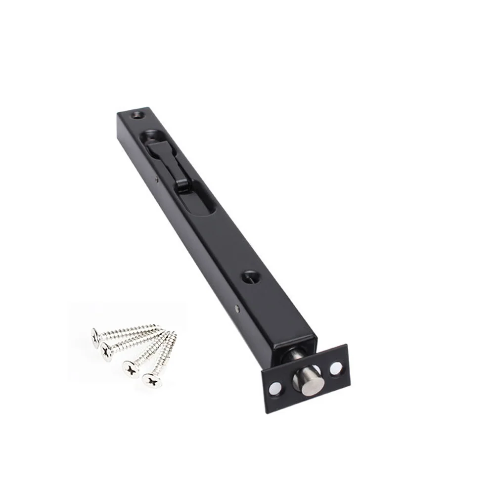 

Security With Screws Dust Proof Latch Professional Cabinet Bathroom Concealed Stainless Steel Brushed Slide Anti Theft Door Bolt