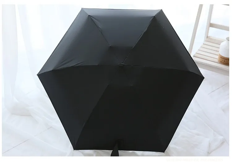 Мини 5 складной зонт, Женский Зонт от дождя, милый зонт, новинка, подарок, защита от ветра, складной зонт