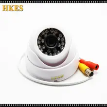 HKES Wide Angle Surveillance Security Camera 24 LED IR Color CCD Indoor Dome CCTV AHD CAM 1080P 960P 720P