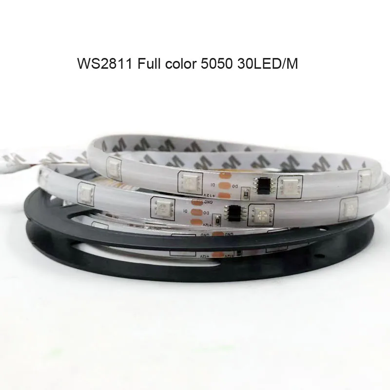 ZGX полноцветный WS2811 5050 RGB светодиодный светильник полоса Декор Тира лента лампа