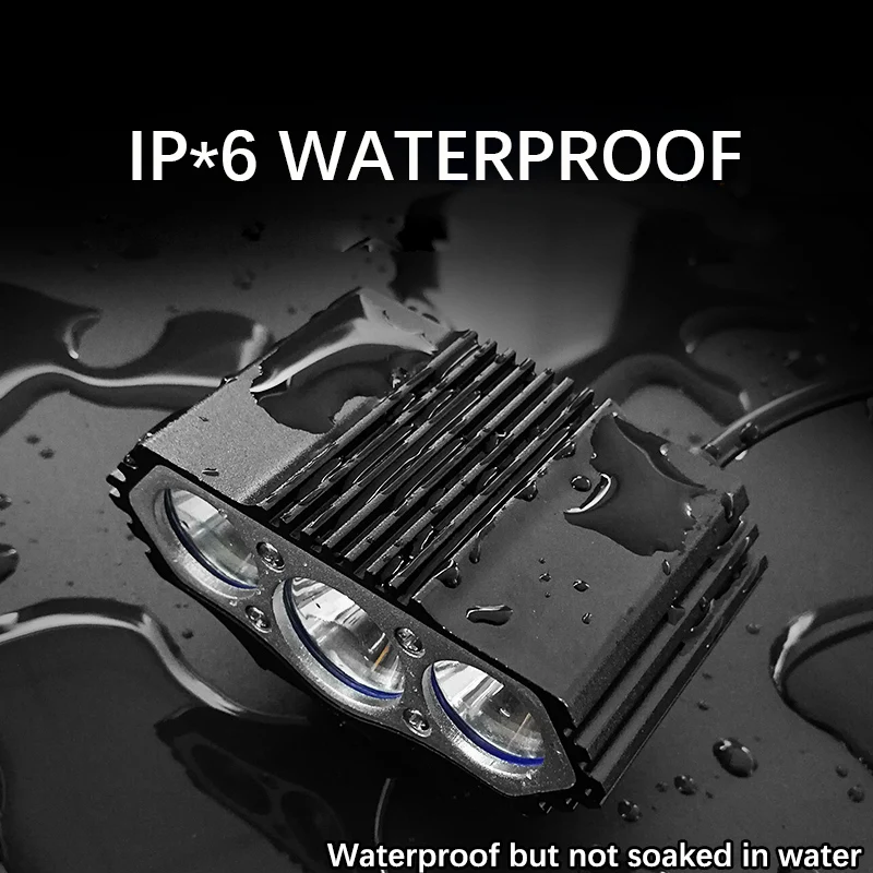 Waterproof Bike Light 3xT6/L2 LED Front Bicycle Headlight 4Modes MTB Safety Night Cycling Lamp+Rechargeable Battery Pack+Charger Waterproof Bike Light 3xT6/L2 LED Front Bicycle Headlight 4Modes MTB Safety Night Cycling Lamp+Rechargeable Battery Pack+Charger