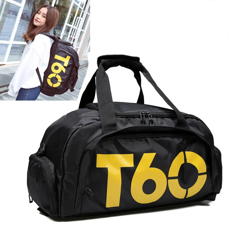 New Men Sport Gym Bag Lady Women Fitness Travel Handbag Outdoor Backpack with Separate Space for Shoes Sac De Sport