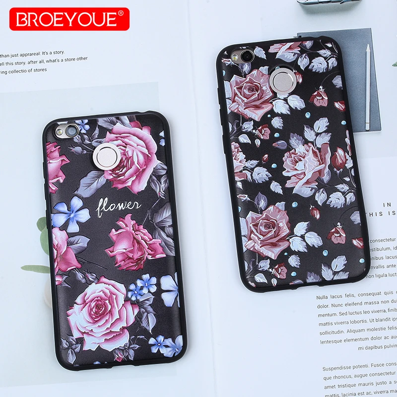 

BROEYOUE Case For Xiaomi Redmi Note 4 4X Note 5A Prime 5 Pro Redmi 4X 4A 5A 5 Plus 5 4 3 Pro 3S 3X 3D Relief Soft TPU Cases