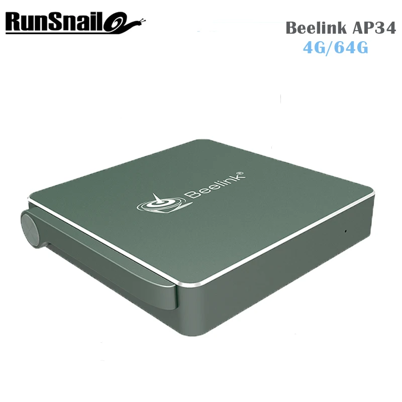 

2017 Newest Beelink AP34 4G 64G Intel Apollo N3450 Mini PC Bluetooth 4.0 USB 3.0 2.4G+5.8G Wifi 4K 1000M Lan Support Windows 10