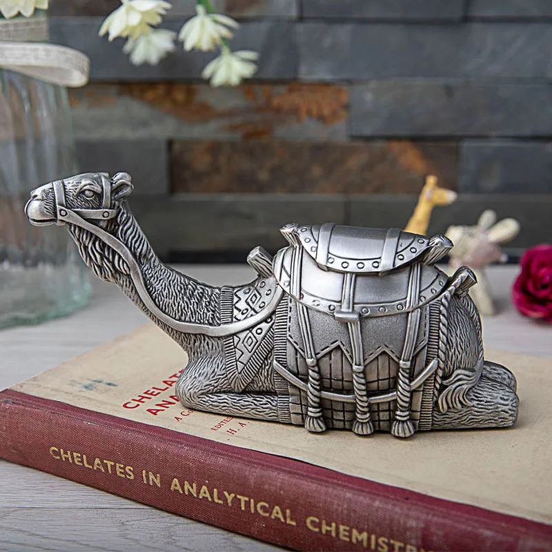 

Metal Three-dimensional Exquisite Cute Camel Jewelry Box European Creative Personality Vivid Animal Jewelry Storage Box