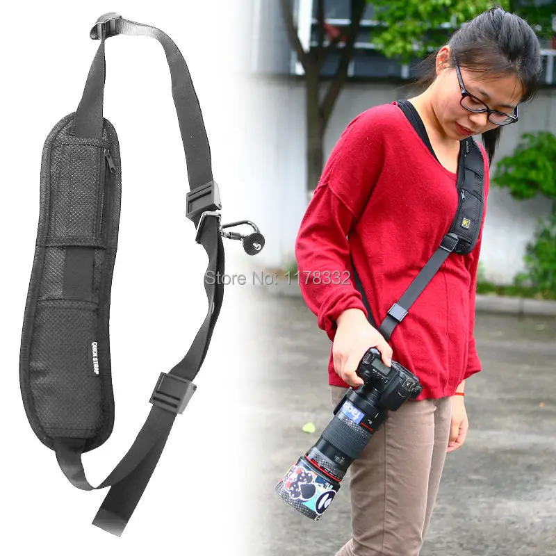 Caden Camera Single Shoulder Black Sling Strap for Canon for Nikon for