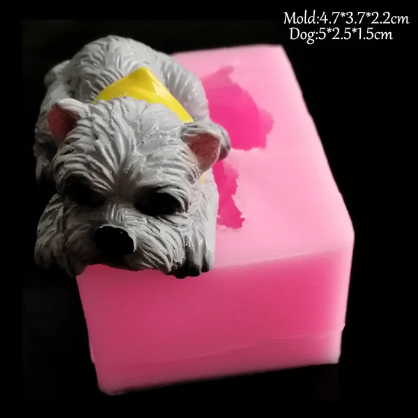 NEW Dogs Silicone Soap Mold Fondant Mould Cake Decorating Tool Cat Butt Corgi Bulldog Chocolate Gumpaste Sugarcraft Mold C339 - Color: I