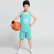 Детские баскетбольные Трикотажные изделия, комплекты униформы, детская спортивная одежда, двухсторонние баскетбольные майки для мальчиков, шорты, костюмы рукоделие принт