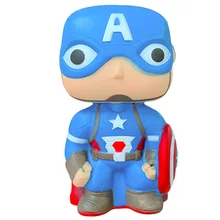 Jumbo Avengers Super Hero Batman Spiderman Iron Man Captain Squishy Slow Rising Stress Relief Squeeze Toy for Kid Xmas Gift Toy a rising man