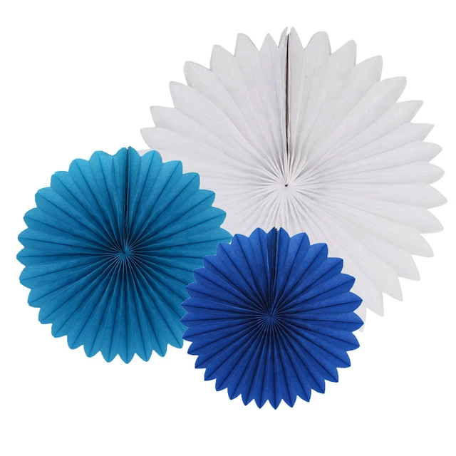 Birthday Party Decorations Paper  Paper Fans Birthday Decoration - 5pcs  20cm 25cm - Aliexpress