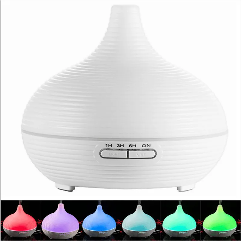

300ML Electric Household Ultrasonic Aroma Humidifier Essential Oil Aromatherapy Mist Maker 7 Colors Diffuser For Home Office