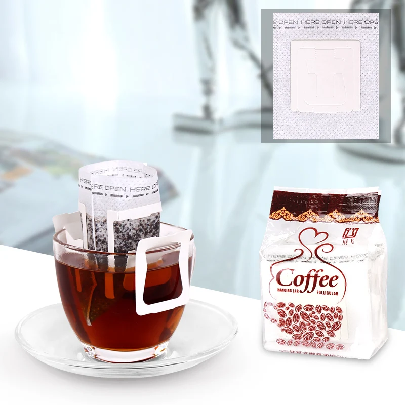 

Hanging Ear Drip Coffee Filter Bag Eco-friendly Material Drip Type Coffee Tools Accessories