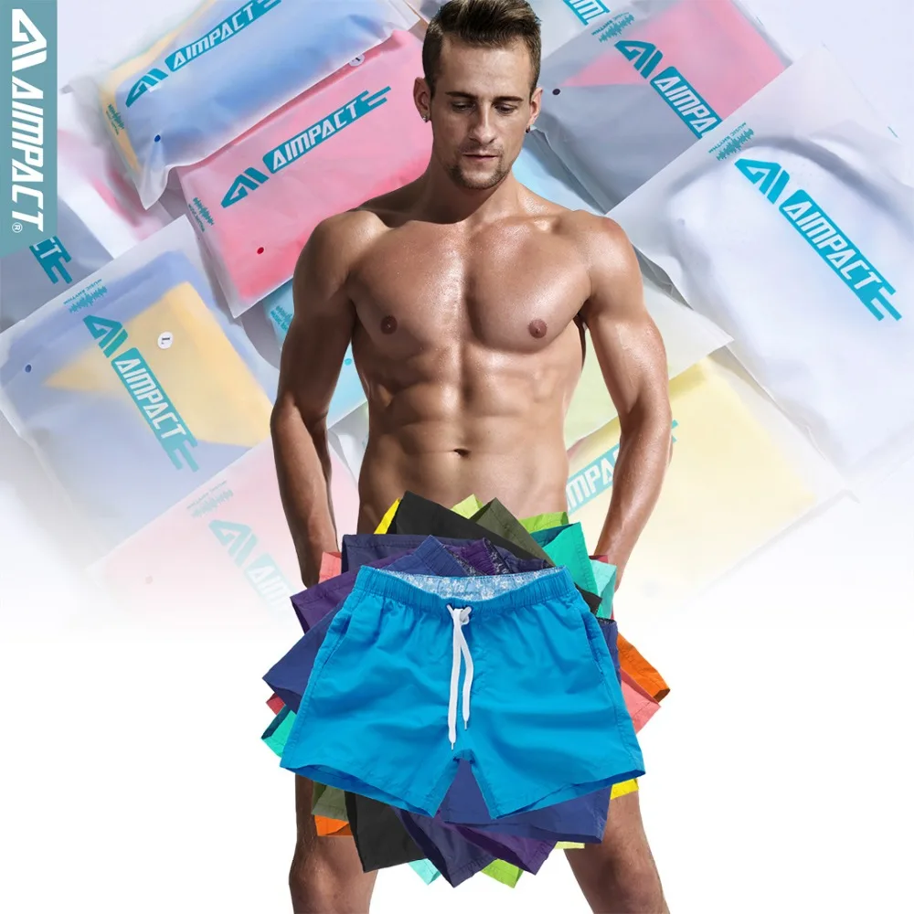 Aimpact-2Pcs-Lot-Quick-Drying-Men's-Board-Shorts-Sexy-Beachsurf-Men's-Jogger-Short-Fashion-Sexy-Home-Shorts-for-Men-Trunks-2PF55-3