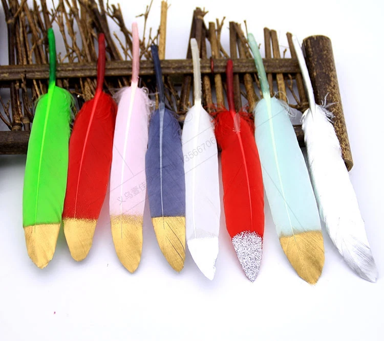 Arts Crafts DIY Apparel Sewing Long 10 15cm Dyed 2 color golden Craft