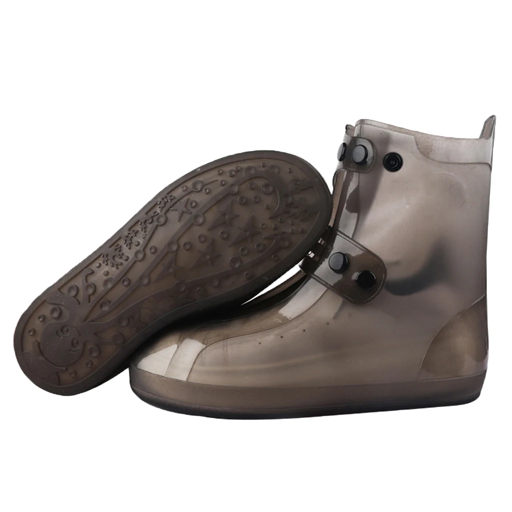 Обувь покрывает непромокаемые сапоги Водонепроницаемые многоразовые складные утолщенные подошвы обувь