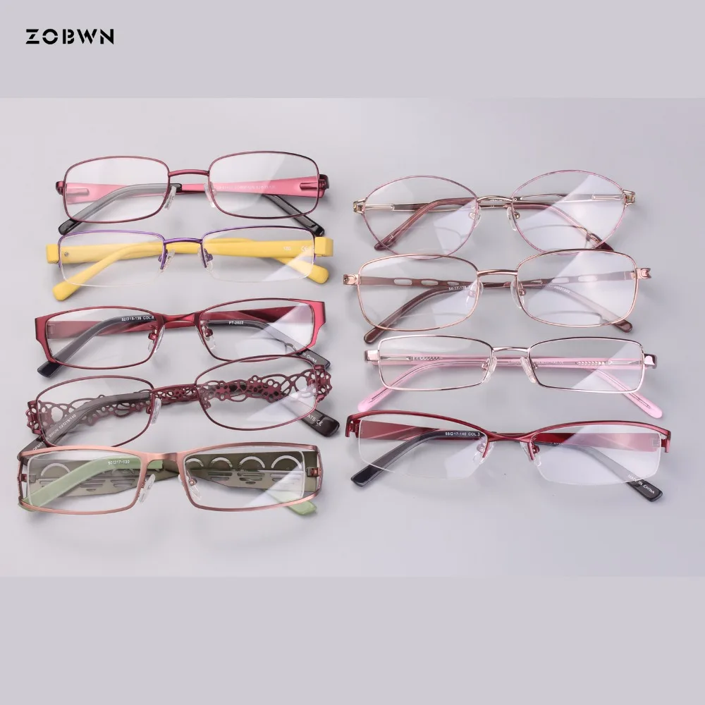 Mix wholesale cheap metal simple classic eyeglasses fake full rim Glasses Women gafas reading