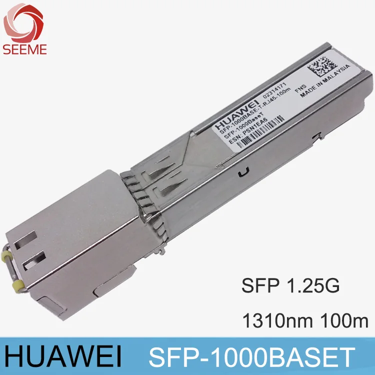 

HW RJ45 fiber optical SFP-1000BASET SFP SFP-GE-T optical module SFP-1000BASET-T-RJ45-100m