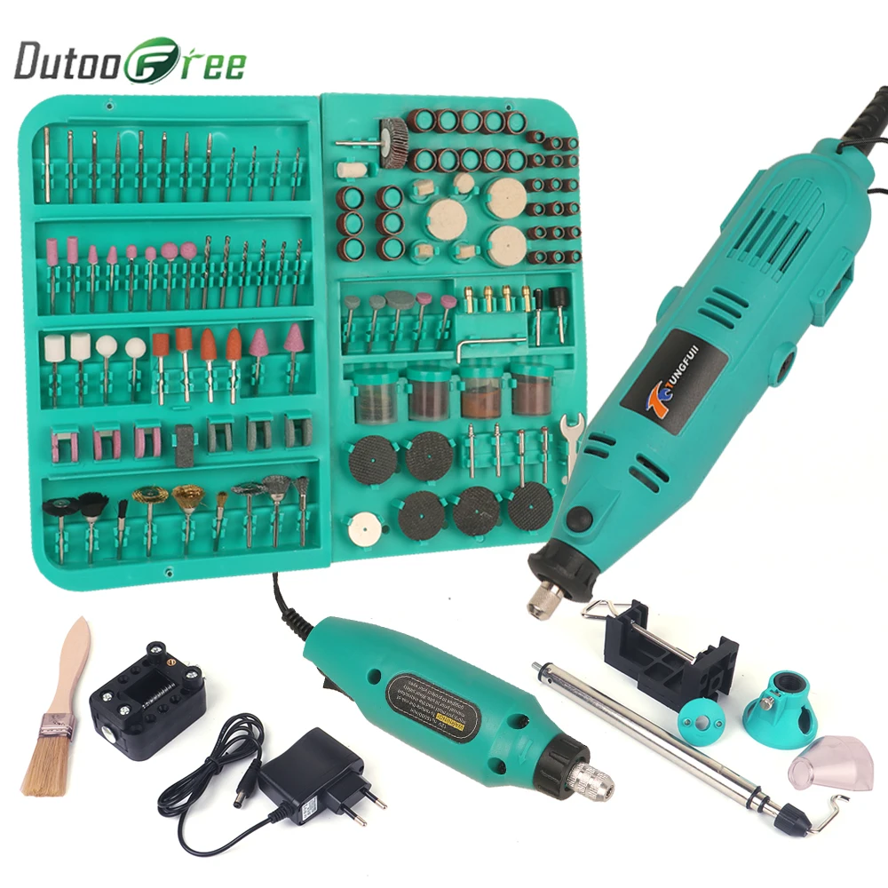 

Dutoofree Double Electric Drill Power Tools Electric Diy Mini Drills For Dremel Rotary Power Tools Electric Engraver Hand Drill