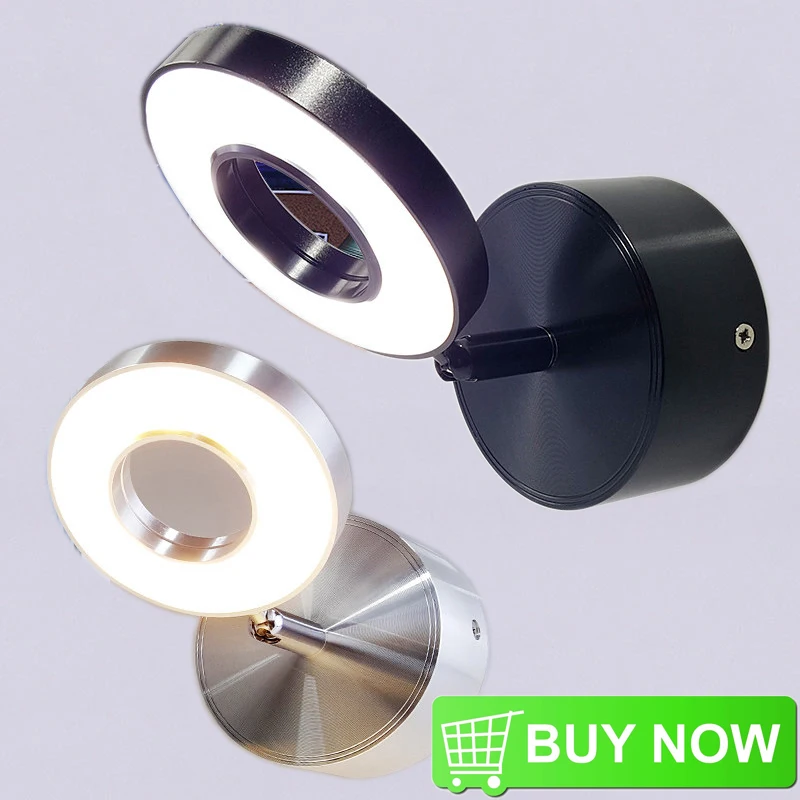 gold wall lights LED-Hoses-Wall-Light 5W 360° Flexible bedroom with switch in LEDs Selfie Ring Light Indoor wall Lapms For Makeup Bedside Reading sconce light fixture