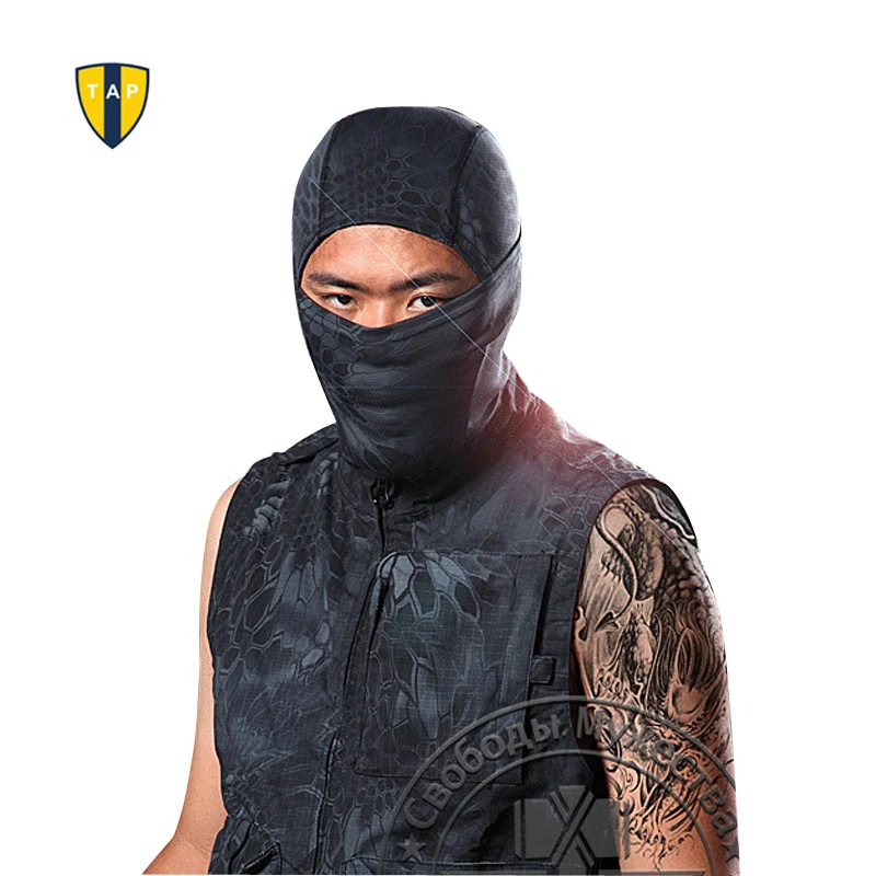 

Snake Camouflage Stretch Balaclava Tactical Airsoft Hunting Bike Motorcycle Ski Cycling UV Full Face Mask Warm Neck Cycling Mask