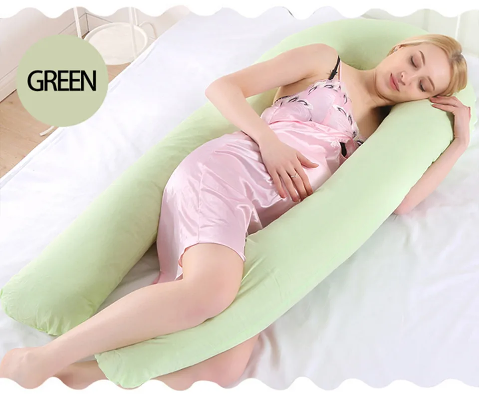 U Shape Pillow Pregnancy Full Body Pillow 100% Cotton Comfortable and Soft Pregnancy Pillow Bedding (21)