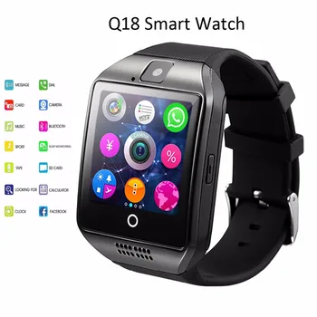 

Bluetooth Smart Watch Smartwatch Q18 Android Phone Call Relogio 2G GSM SIM TF Card Camera Sport Pedometer Smart Watch PK GT08 A1