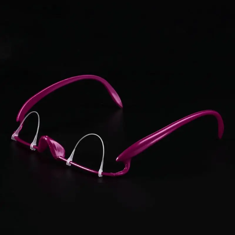 Розовый двойной тренажер для век с двойной складывающейся крышкой для глаз, тренировочные очки, инструмент для макияжа, очаровательный подарок для глаз, косметический инструмент для красоты