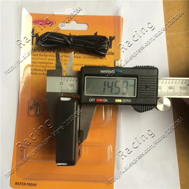 Temporizador à Prova Usado para Pit Carrinho da Bicicleta do Macaco da Bicicleta do Bolso Frete Grátis Digital Indutivo Hour Meter d' Água Dirt Bike Atv go 2 Frete Grátis Digital Indutivo Hour Meter temporizador