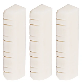 

3Pcs 8 String Guitar Nut Bone Bridge Mandolin Upper Nuts For Guitar Maker