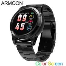 

Smart Watch S16 Android IOS Heart Rate Fitness Bracelet Blood Pressure Fitness Tracker Color Screen Waterproof Round Sports Band